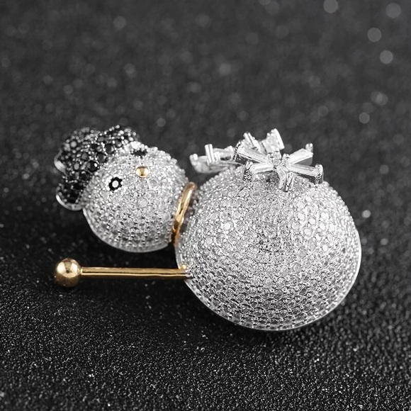 Snowman Brooch - Picture 7 of 9